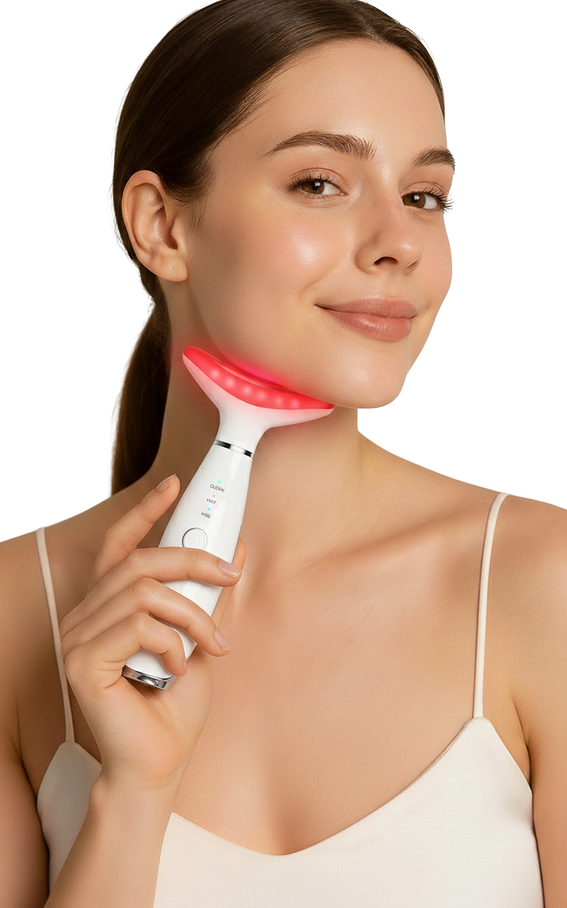 Masajeador facial térmico LED